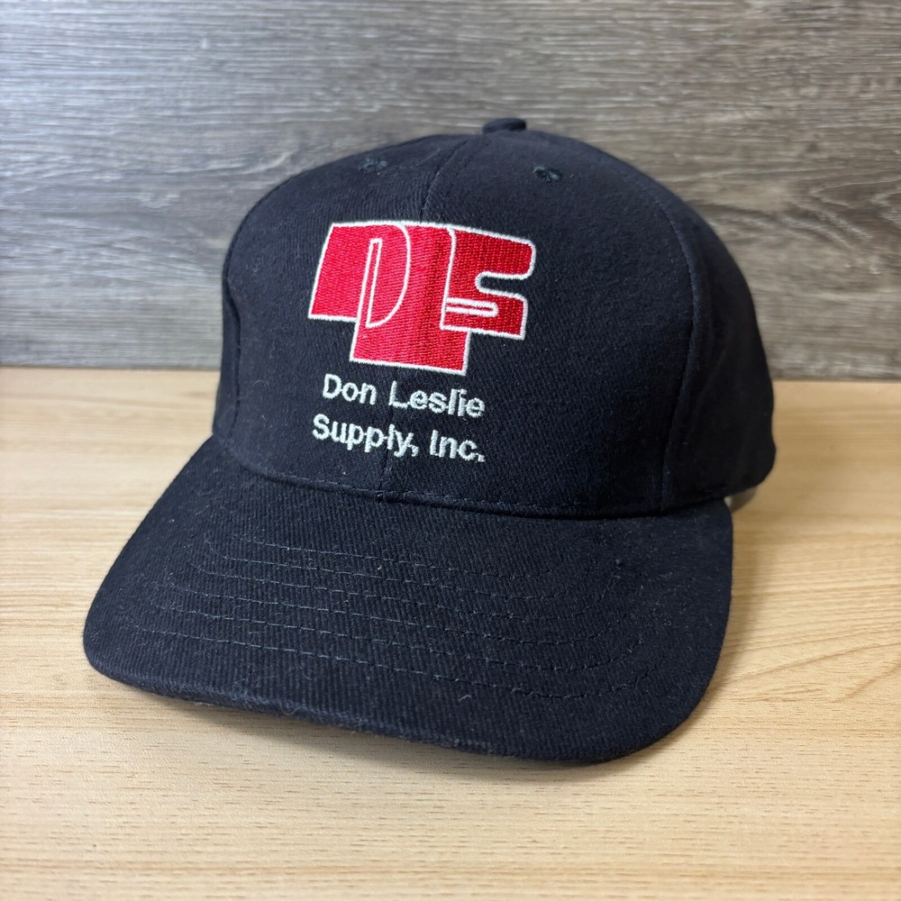 Don Leslie Supply Hat Cap Snap Back Black Trucker Outdoors USA Made